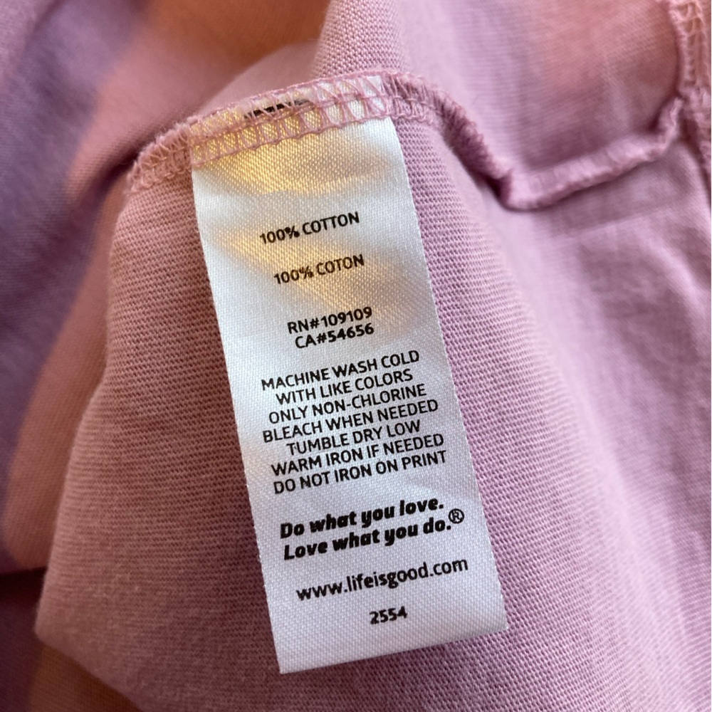 NWOT Life Is Good Women’s Mauve/Pink Long Sleeve Tee, with Cat Snowman, Size XL - Picture 4 of 13
